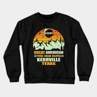 Kerrville Texas Total Solar Eclipse 2024 Crewneck Sweatshirt